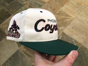 Vintage Phoenix Coyotes Sports Specialties Script SnapBack Hockey Hat