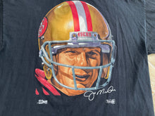 Load image into Gallery viewer, Vintage San Francisco 49ers Joe Montana Salem Sportswear Football Tshirt, Size XXL