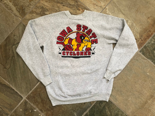 Vintage Iowa State Cyclones College Sweatshirt, Size Medium