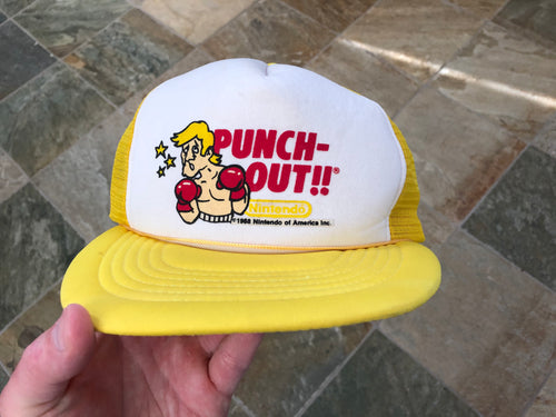 Vintage Mike Tyson’s Punch Out Nintendo Boxing Snapback Hat ***