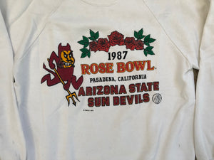 Vintage Arizona Sun Devils 1987 Rose Bowl College Football Sweatshirt, Size Large