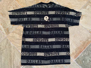Vintage Dallas Cowboys All Over Print Football Tshirt, Size XXL
