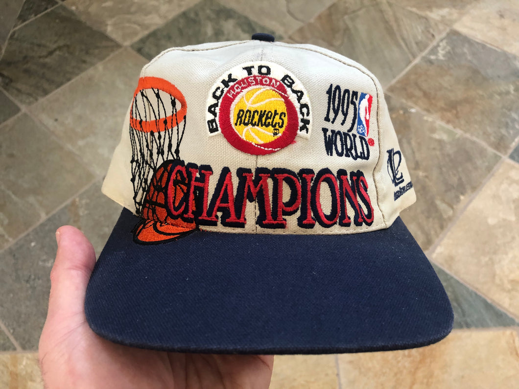 Vintage Houston Rockets Logo Athletic 1995 Champions Snapback Basketball Hat