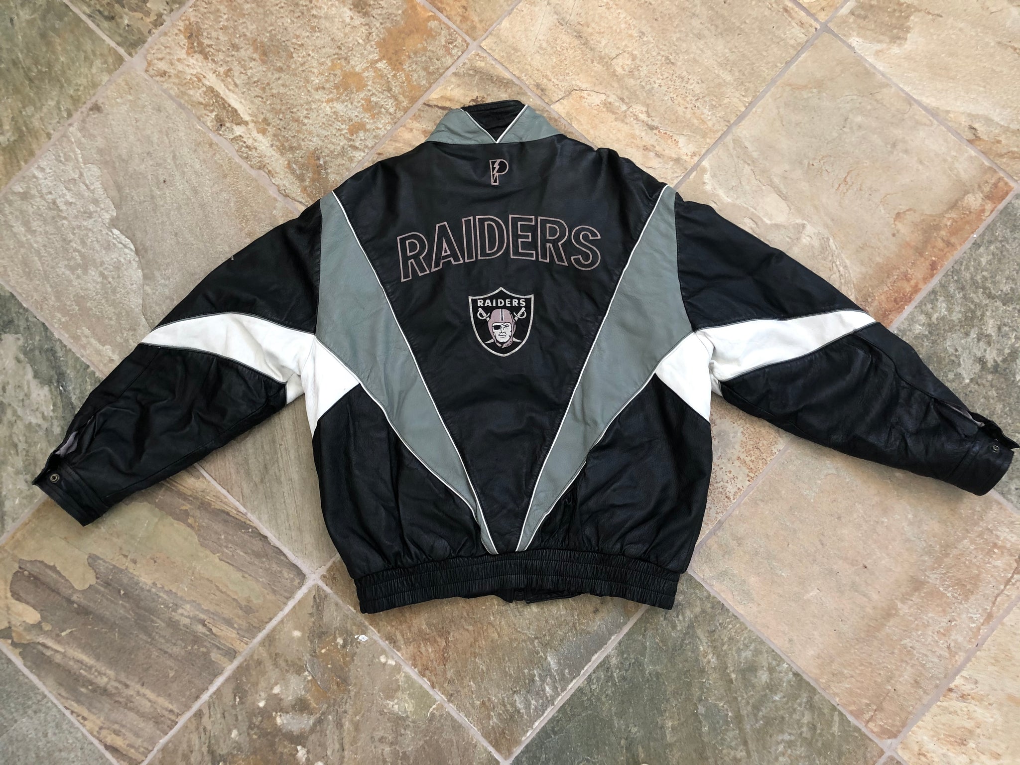 Vintage NFL Oakland Raiders Football Leather Jacket Sz Medium – PRSTG SHOP