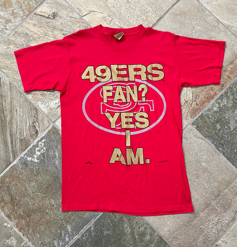 Vintage San Francisco 49ers Nutmeg Football Tshirt, Size Medium