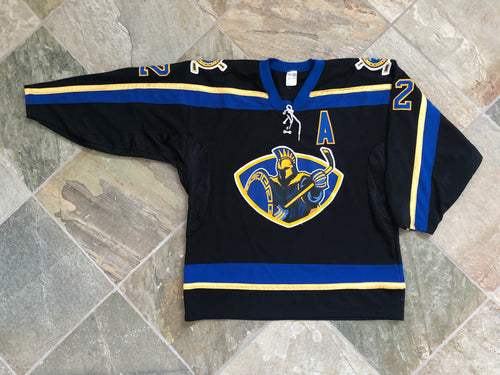 Vintage San Jose State Spartans Game Worn College Hockey Jersey, Size XL