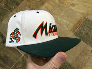 Vintage Miami Hurricanes Team Nike Script Snapback College Hat