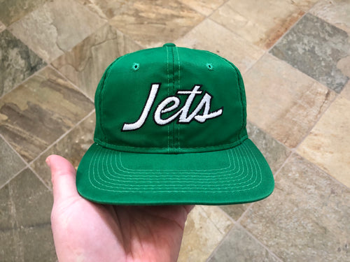 Vintage New York Jets Sports Specialties Script Snapback Football Hat