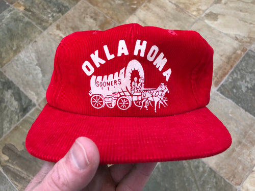 Vintage Oklahoma Sooners Corduroy Snapback College Hat