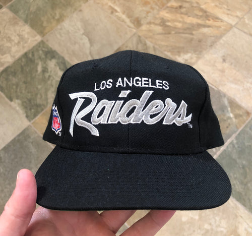Vintage Los Angeles Raiders Sports Specialties Script Snapback Football Hat