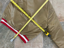 Load image into Gallery viewer, Vintage Chalk Line Satin Football Jacket, Size Medium