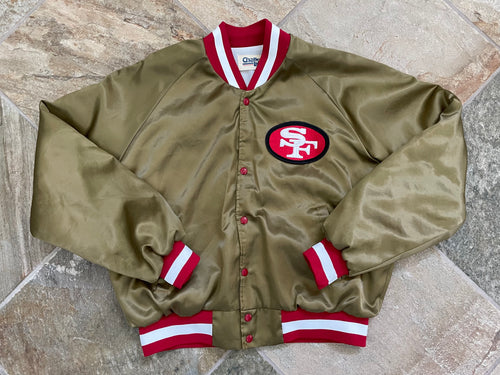 Vintage San Francisco 49ers Chalkline Satin Football Jacket, Size XL