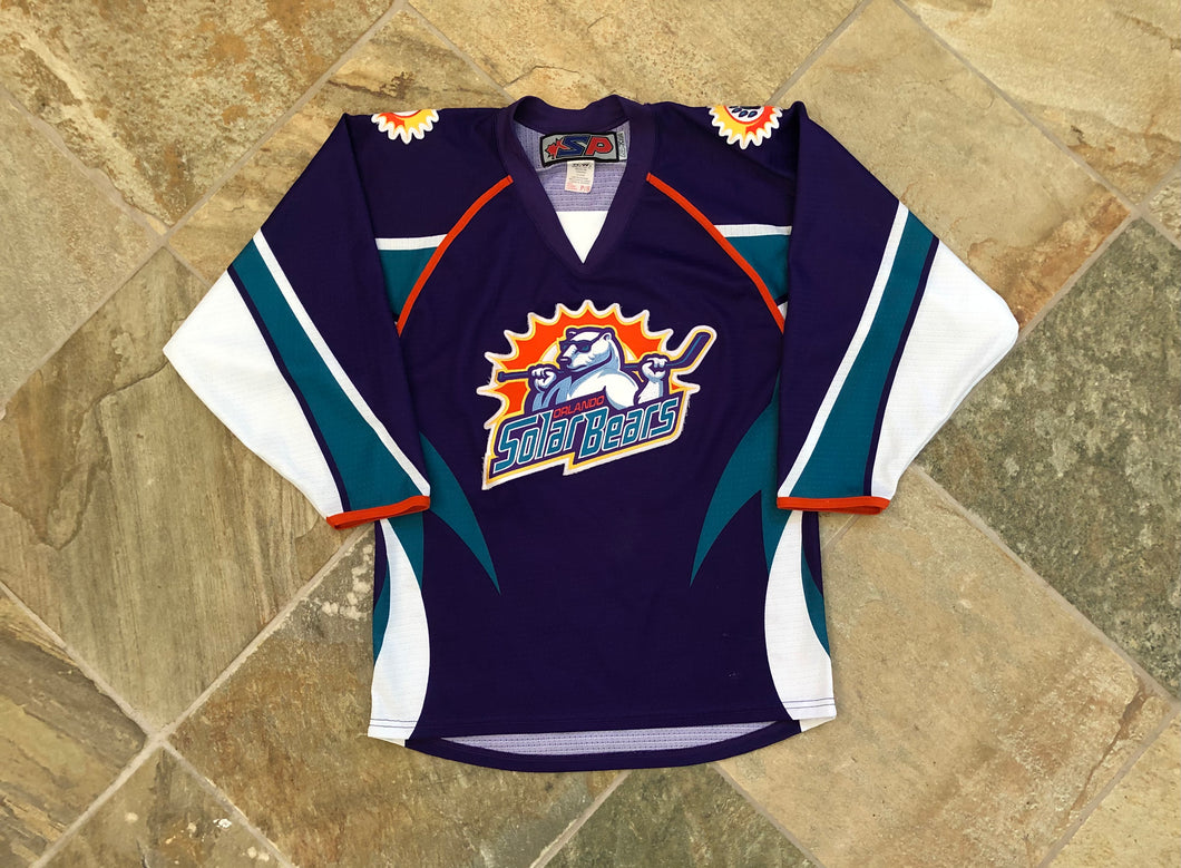 Vintage Orlando Solar Bears SP ECHL Hockey Jersey, Size Small