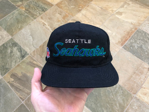 Vintage Seattle Seahawks Sports Specialties Script Snapback Football Hat