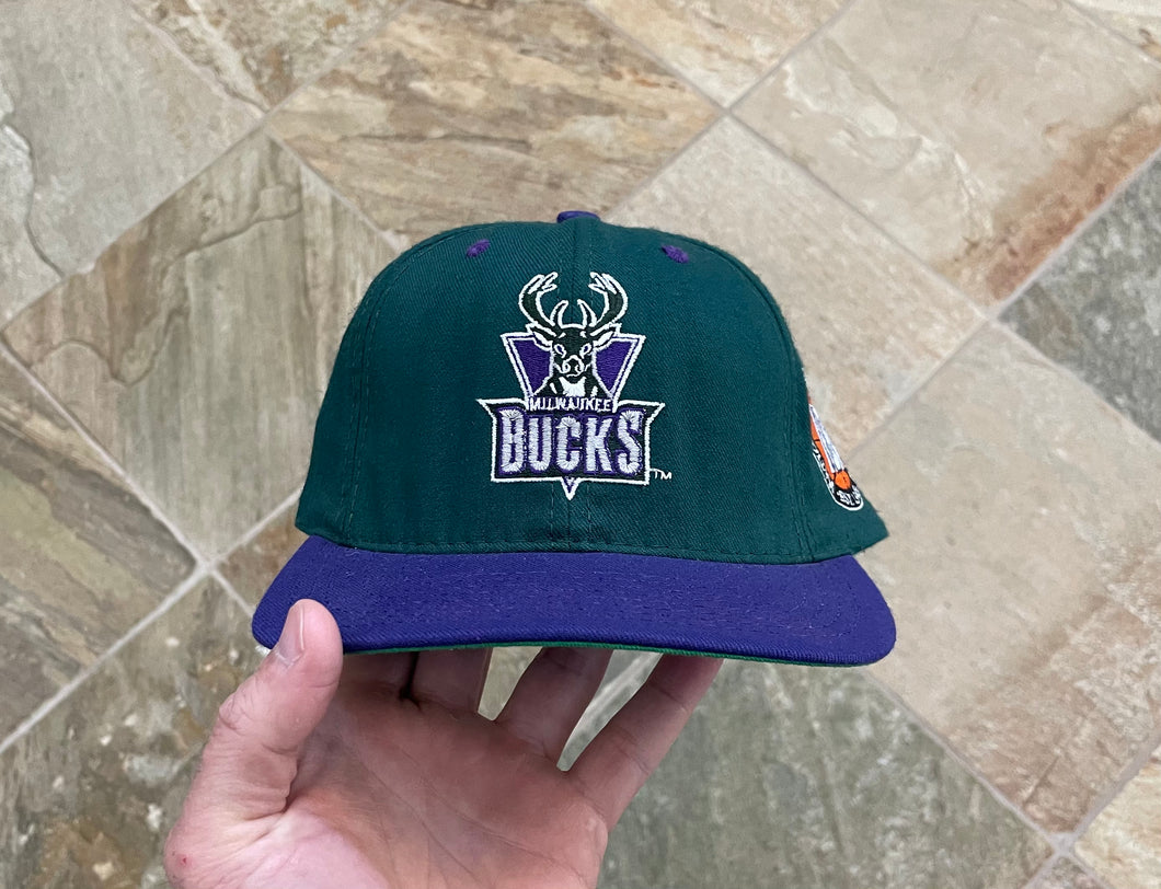 Vintage Milwaukee Bucks Starter Fitted Pro Basketball Hat, Size 7 1/4
