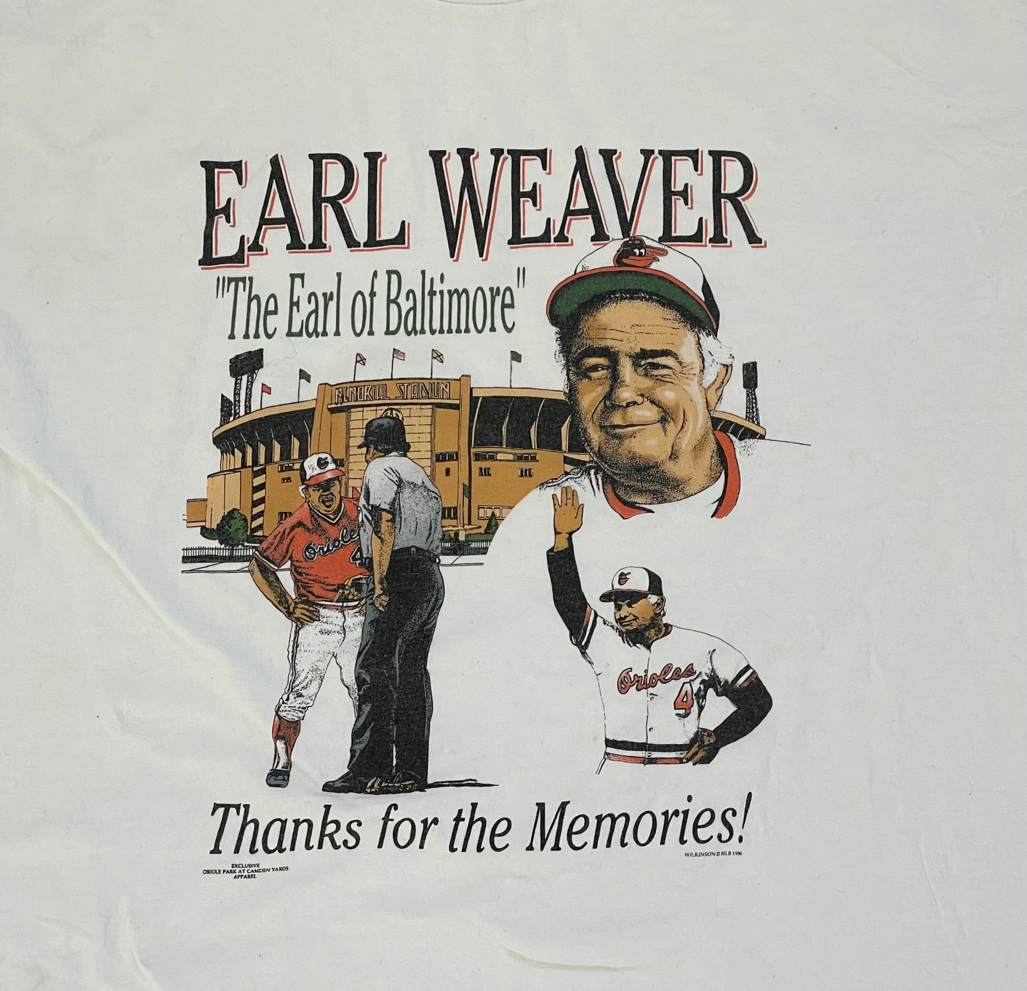 Vintage Baltimore Orioles Earl Weavers Baseball Tshirt, Size XL – Stuck In  The 90s Sports