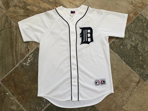 Vintage Detroit Tigers Gary Sheffield Majestic Baseball Jersey, Size Large