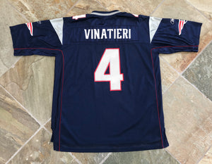 Vintage New England Patriots Adam Vinatieri Reebok Football Jersey, Size XL