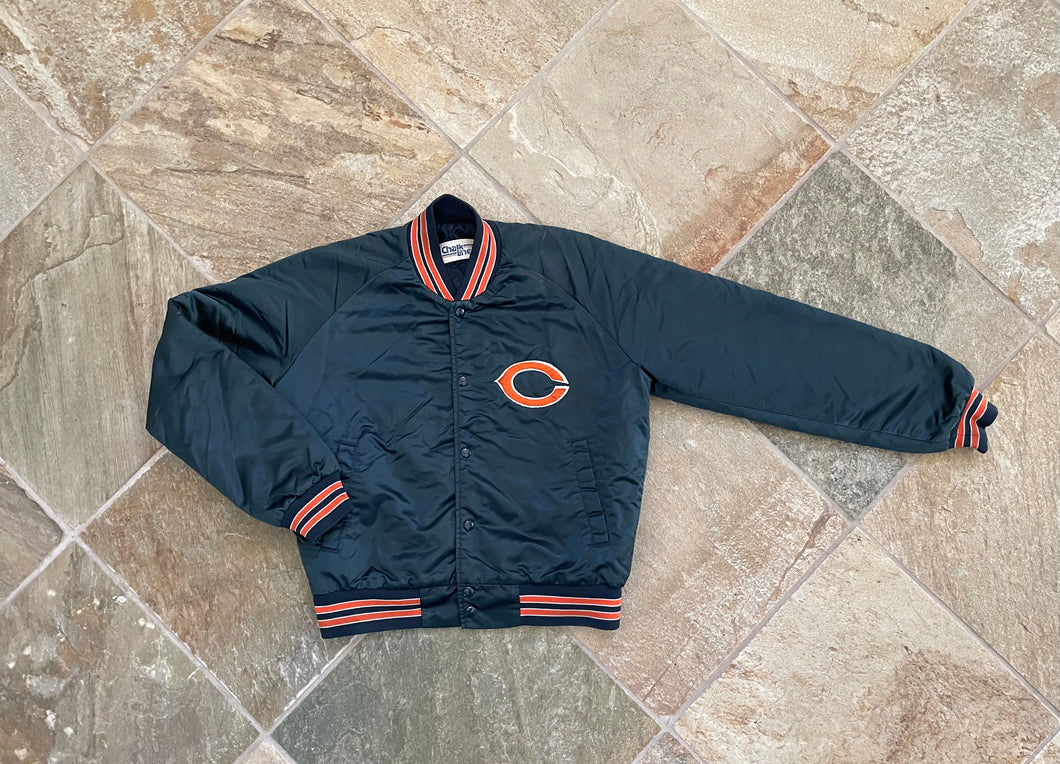 Vintage Chicago Bears Chalk Line Satin Football Jacket, Size Medium