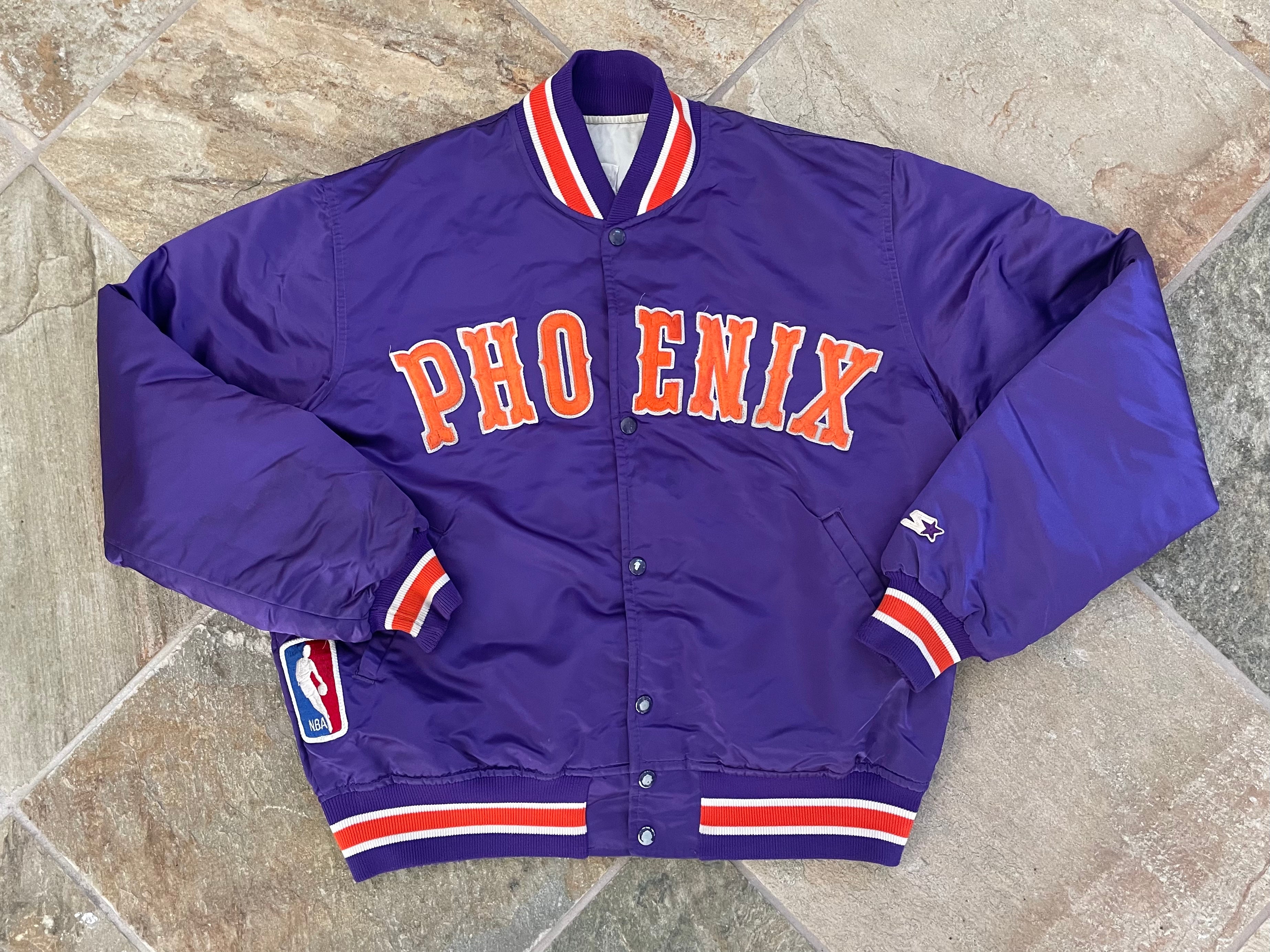 Vintage Phoenix Suns Starter Satin Basketball Jacket, Size Large