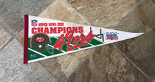 Load image into Gallery viewer, Vintage San Francisco 49ers 1989 Super Bowl Pennant ###