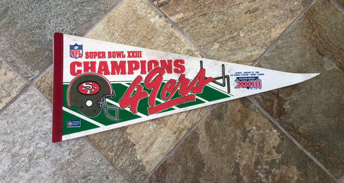 Vintage San Francisco 49ers 1989 Super Bowl Pennant ###