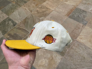 Vintage Los Angeles Lakers Leather Snapback Basketball Hat