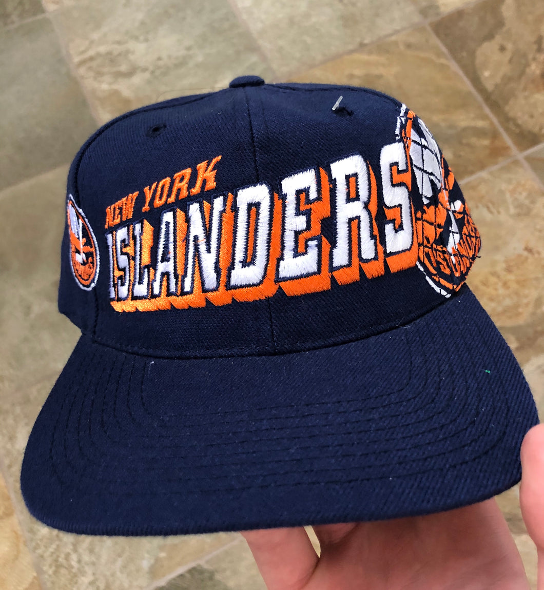 Vintage New York Islanders Sports Specialties Grid SnapBack Hockey Hat