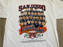 Load image into Gallery viewer, Vintage San Diego Padres 1998 League Champs Caricature Baseball Tshirt, Size XL
