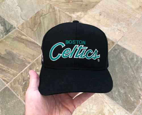 Vintage Boston Celtics Sports Specialties Script Snapback Basketball Hat