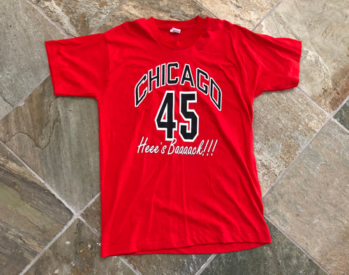 Vintage Chicago Bulls Michael Jordan #45 Basketball TShirt, Size Large