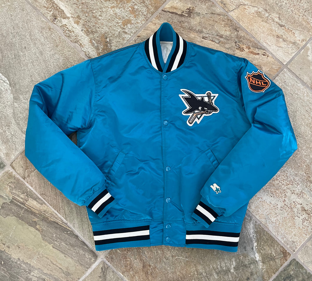 Sports / College Vintage NHL San Jose Sharks Starter Tee Shirt with Hood 1990s Size Large