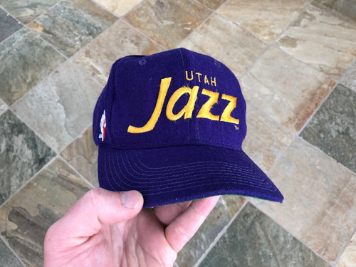 Vintage Utah Jazz Sports Specialties Single Line Script SnapBack Basketball Hat