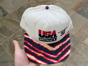 Vintage Team USA Magic Johnson Lakers AJD Zubaz Snapback Basketball Hat