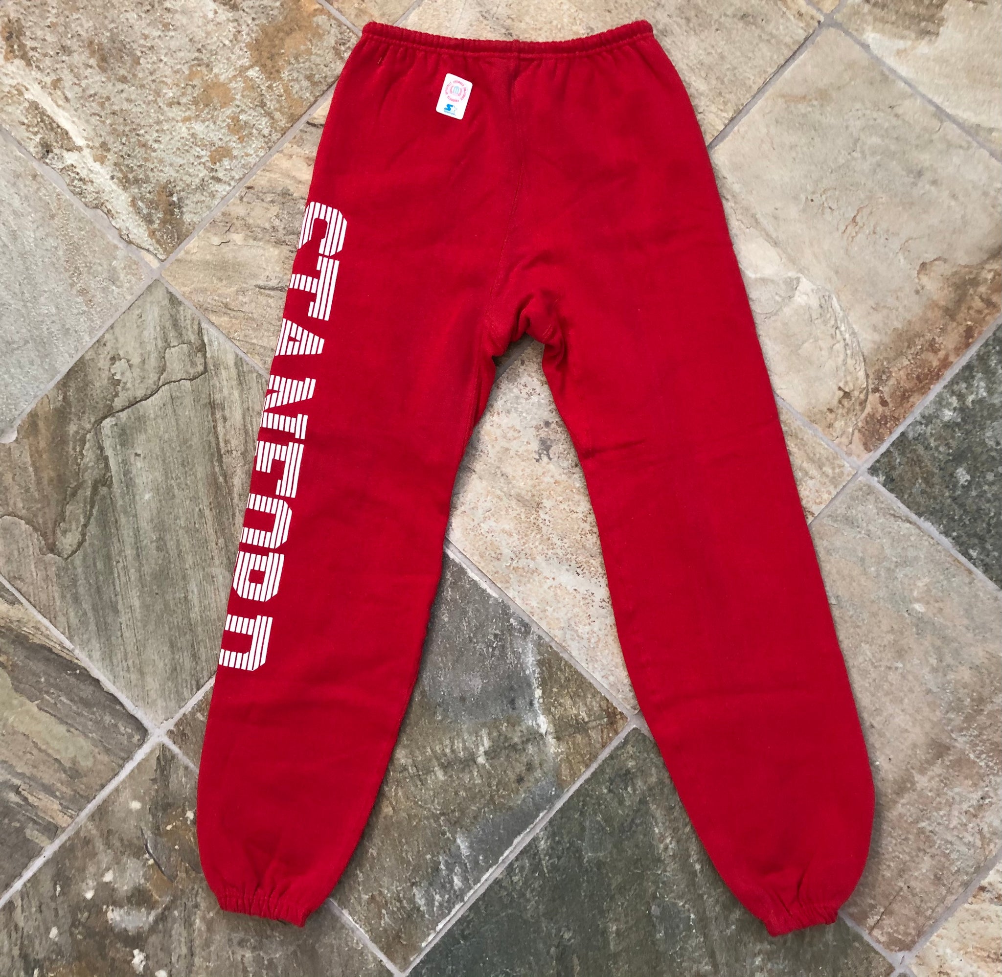 Vintage 80s Champion Stanford University Red Sweat Pants Size XXL