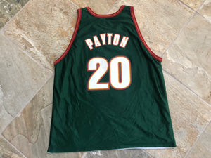 Vintage Seattle SuperSonics Gary Payton Reversible Champion Basketball Jersey, Size 48, XL