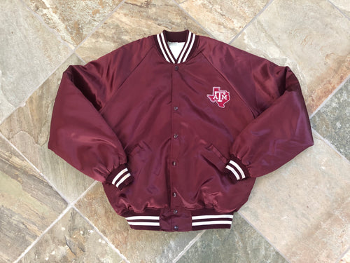 Vintage Texas A&M Aggies Satin College Jacket, Size XL