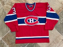 Load image into Gallery viewer, Vintage Montreal Canadiens Patrick Roy Starter Hockey Jersey, Size Large