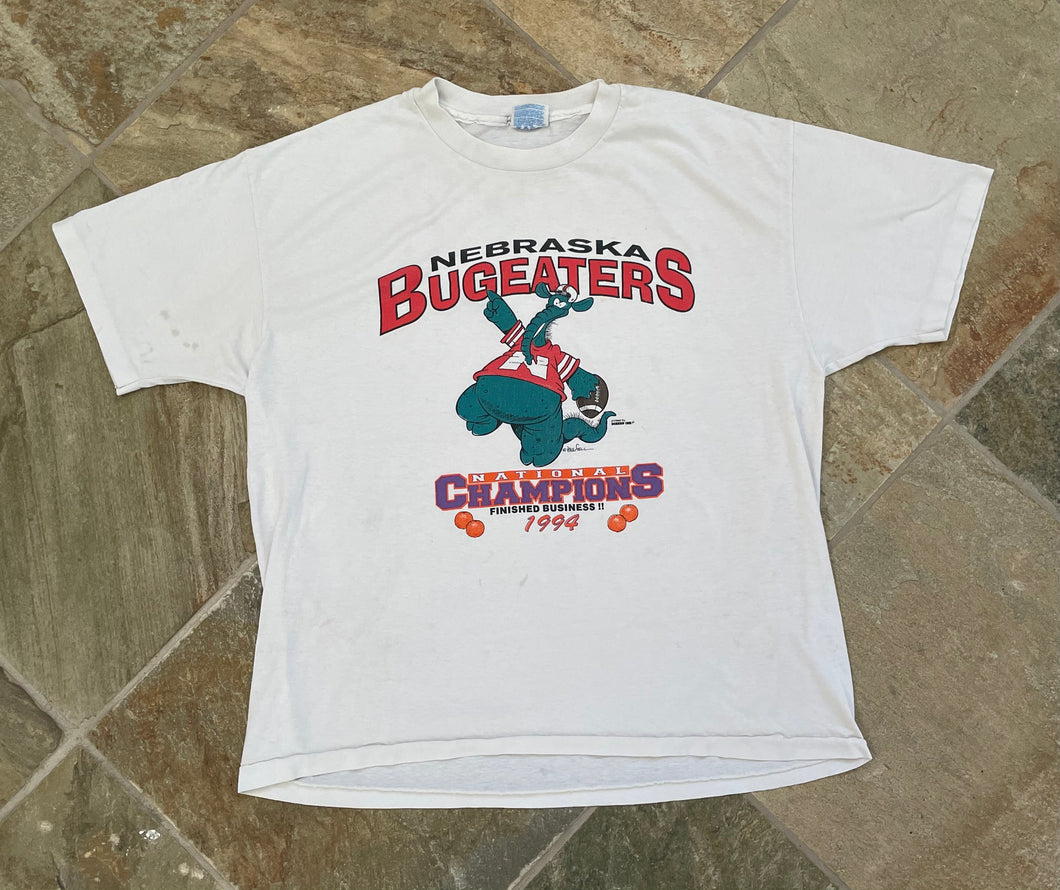 Vintage Nebraska Bugeaters Cornhuskers College Tshirt, Size XL