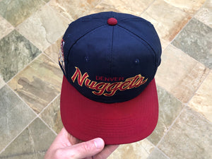 Vintage Denver Nuggets Sports Specialties Script SnapBack Basketball Hat