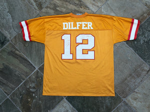 Vintage Tampa Bay Buccaneers Trent Dilfer Logo Athletic Football Jersey, Size XXL