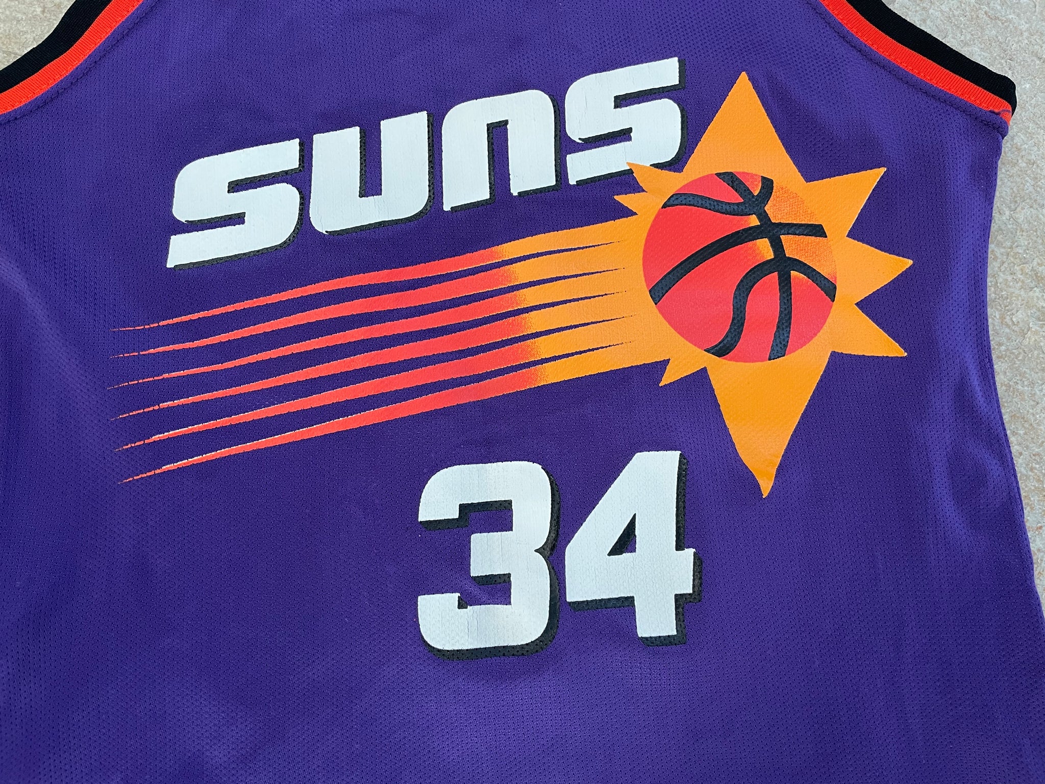 Champion Phoenix Suns 34 Charles Barkley Youth Jersey Large 