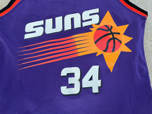 tippr5994 Vintage 90s Champion Phoenix Suns Charles Barkley White Basketball Jersey Size 36