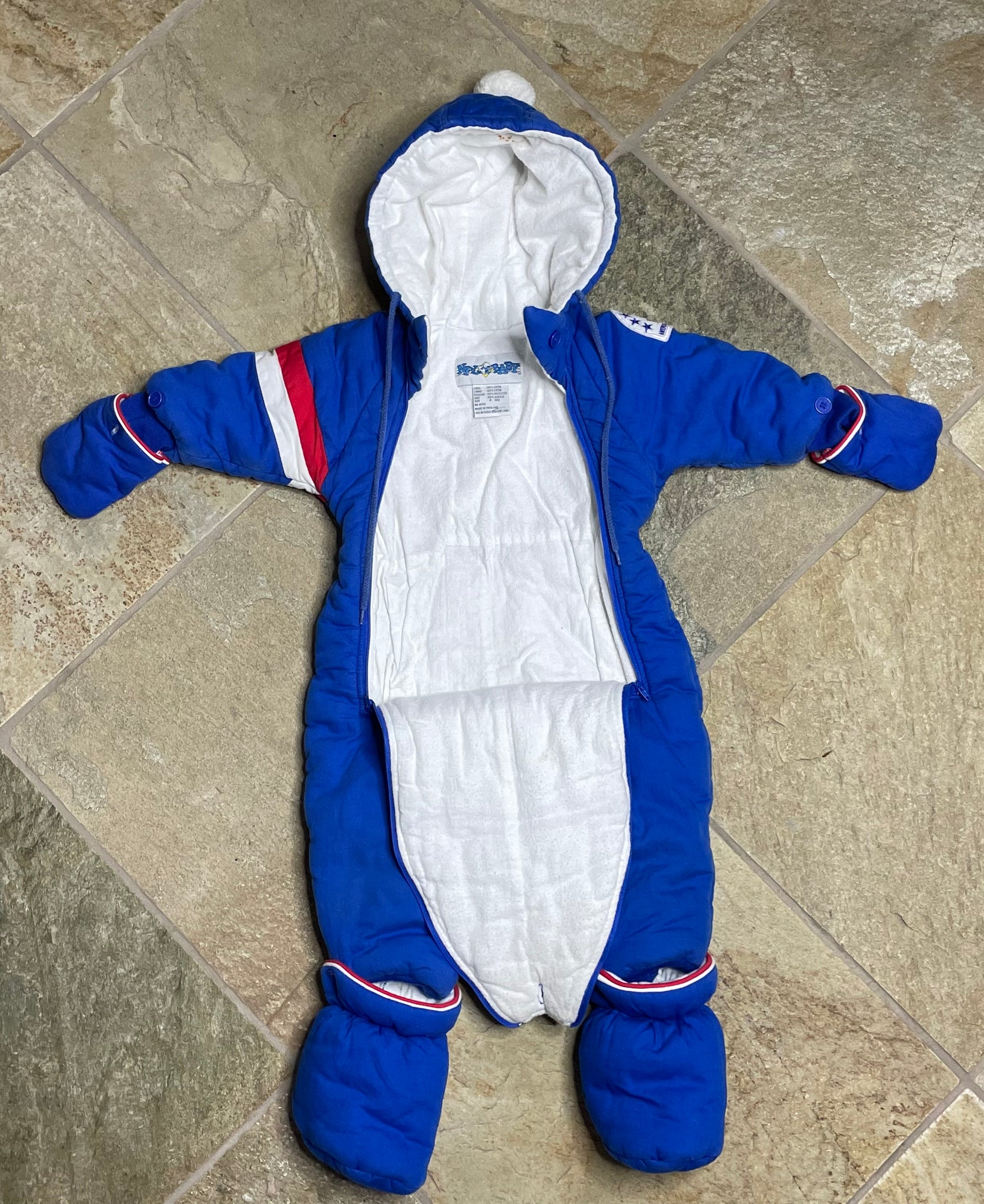 NFL Buffalo Bills Snow Suit for Toddler Reebok with Gloves 24 Months