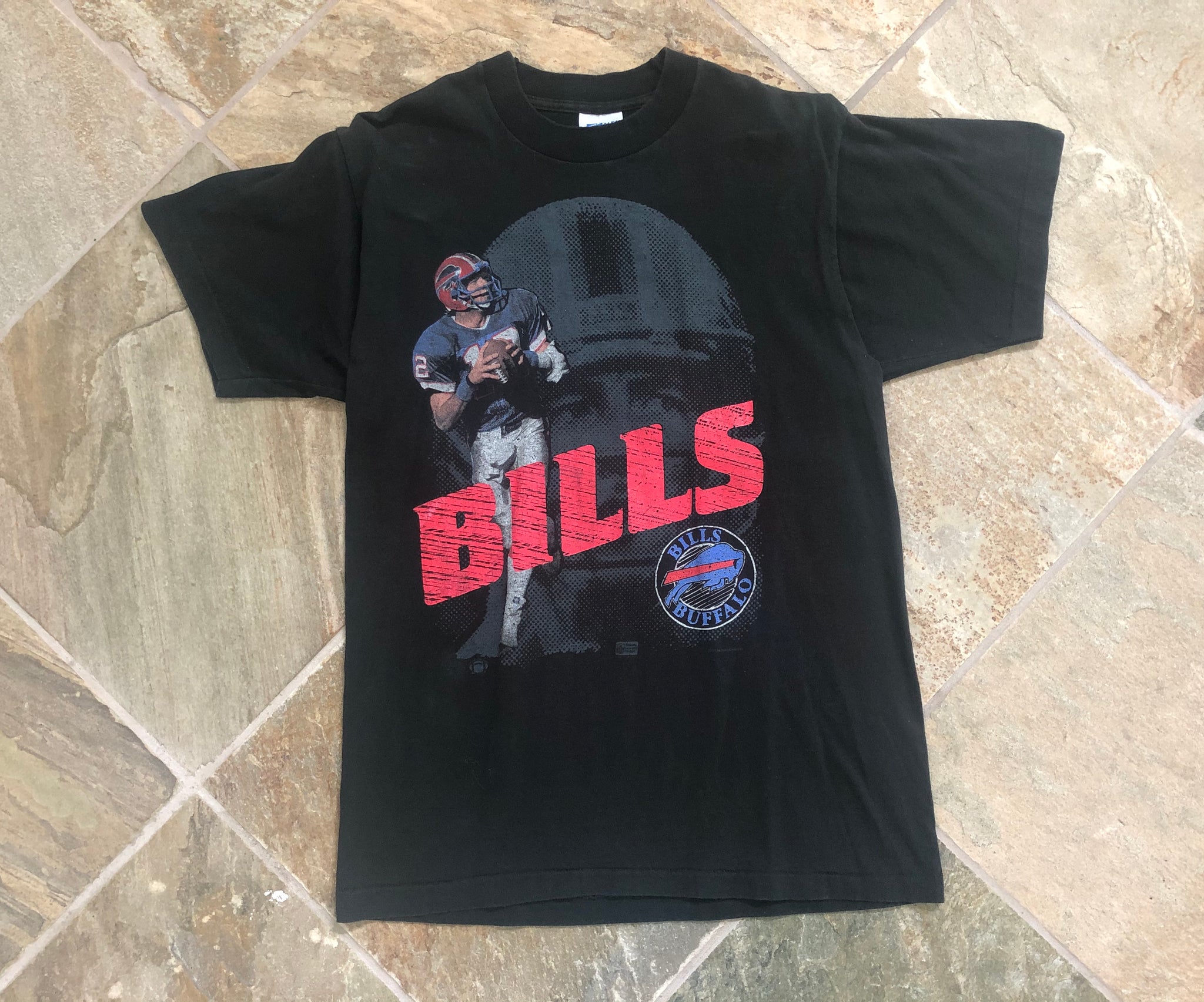 Vintage Buffalo Bills Jim Kelly Salem Sportswear Football Tshirt