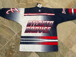 Vintage Atlanta Braves Starter Big Fan Baseball Jersey, Size Medium