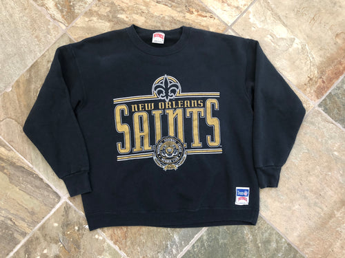 Vintage New Orleans Saints Nutmeg Mills Football Sweatshirt, Size XL