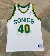 Load image into Gallery viewer, Vintage Seattle SuperSonics Shawn Kemp Champion Basketball Jersey, Size 48, XL