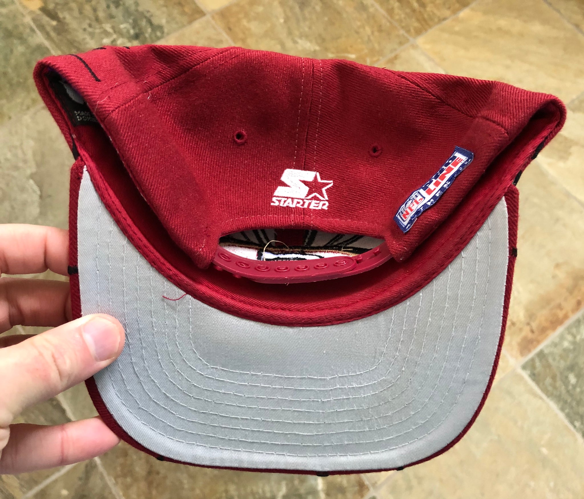 BNWT RARE Vintage 90s Arizona Cardinals Starter Collision Snapback Hat