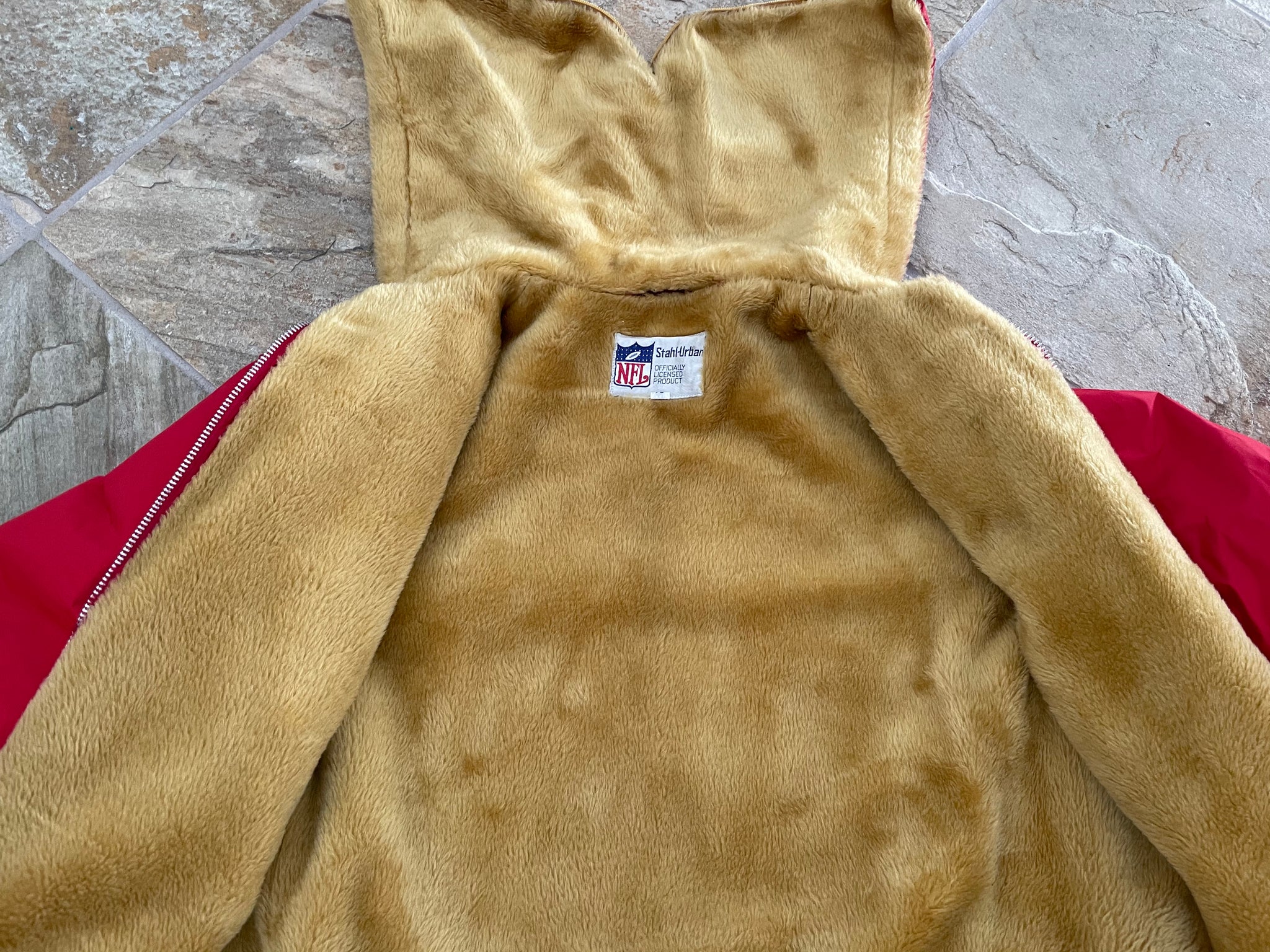 Vintage San Francisco 49ers Trench Hoodie -Medium- 80’s Made In USA